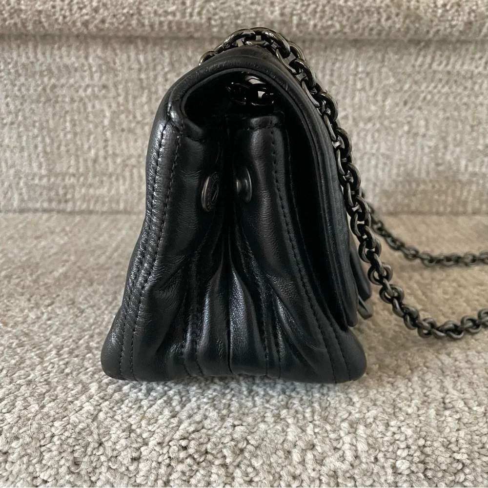Longchamp Brioche XS Crossbody Shoulder Black Leather Handbag BRAND NEW - Picture 7 of 10